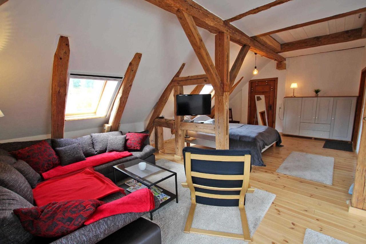 Ferienwohnung Im Forsthaus Am See Schwarz Exterior foto